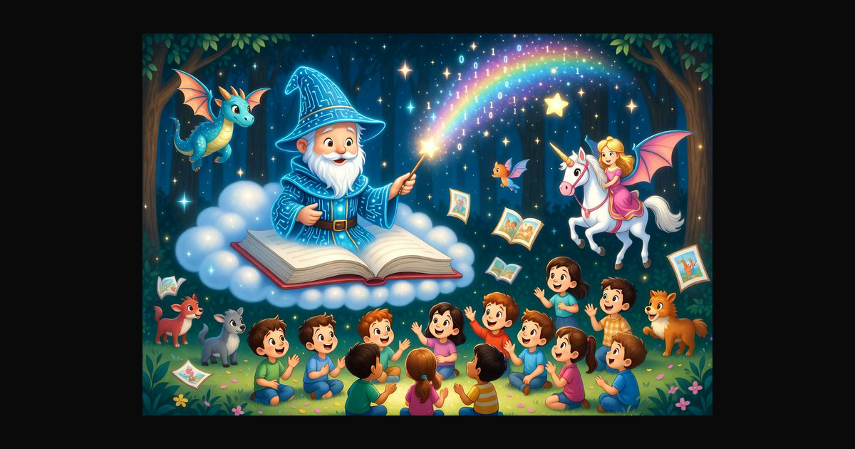 A vibrant children's fantasy illustration features | yzsy on BudgetPixel