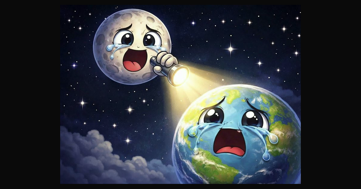 A whimsical space illustration featuring a crying | TesaranJ on BudgetPixel