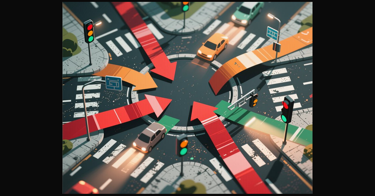 A vibrant isometric illustration of a roundabout w | cocoayoc on ...