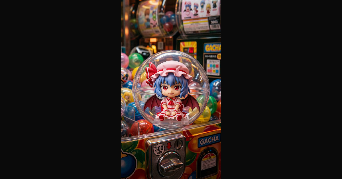 A vibrant arcade scene featuring a clear capsule h | MrUnick on ...
