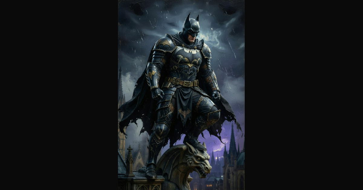 A highly detailed fantasy-style image of Batman in | chris70 on BudgetPixel