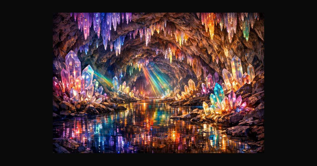 A stunning underground cavern filled with luminous | Unleashed on ...