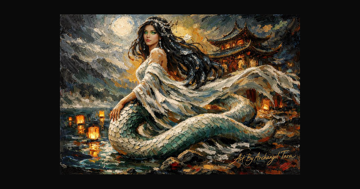 A dramatic fantasy oil painting featuring a gracef | archangeltara on ...