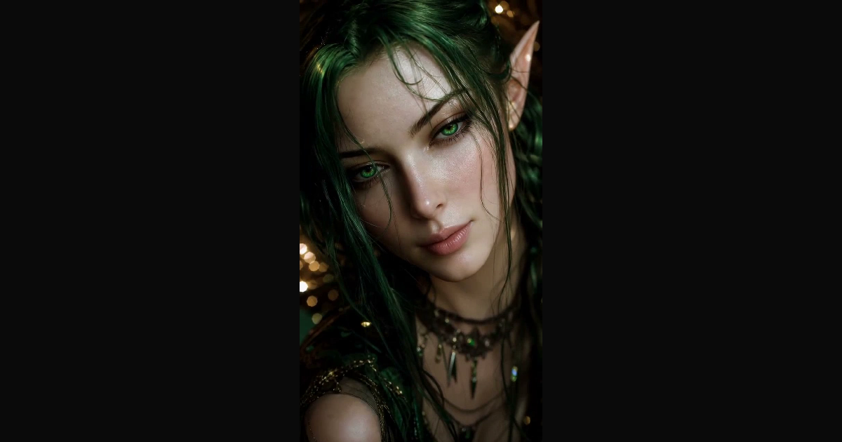 A dramatic fantasy portrait featuring a ethereal f | EternaSky on ...