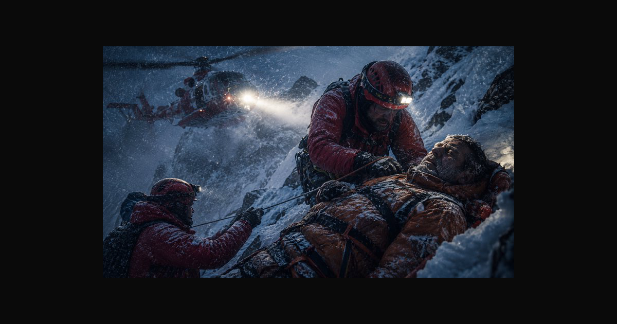 A tense alpine rescue unfolds as climbers in red j | daveron85 on ...