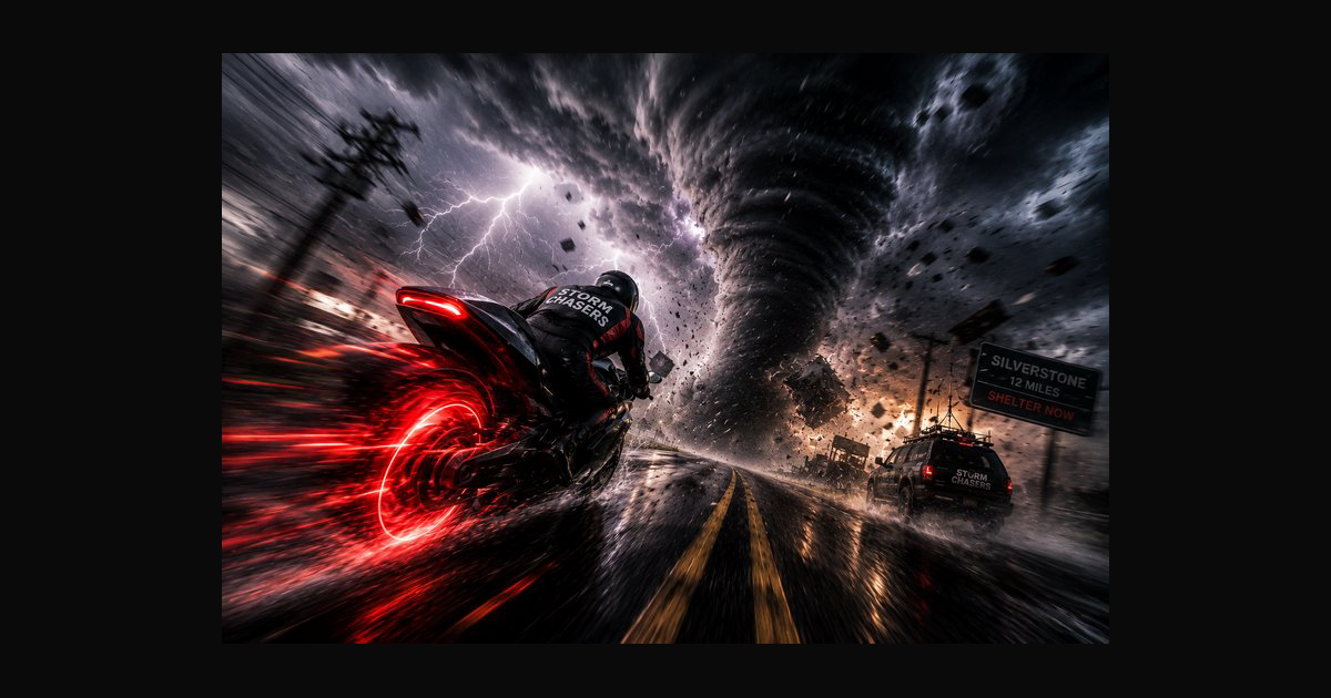 A high-intensity storm-chasing scene on a rain-soa | TesaranJ on ...