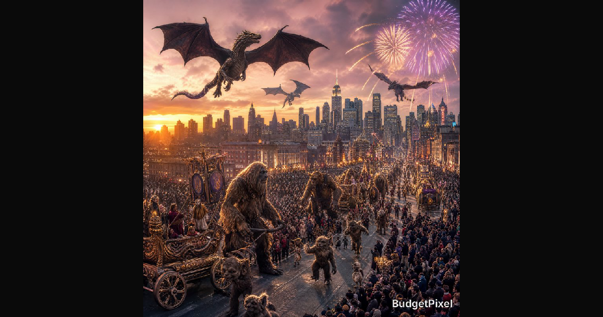 A breathtaking fantasy parade unfolds above a bust | underman on ...