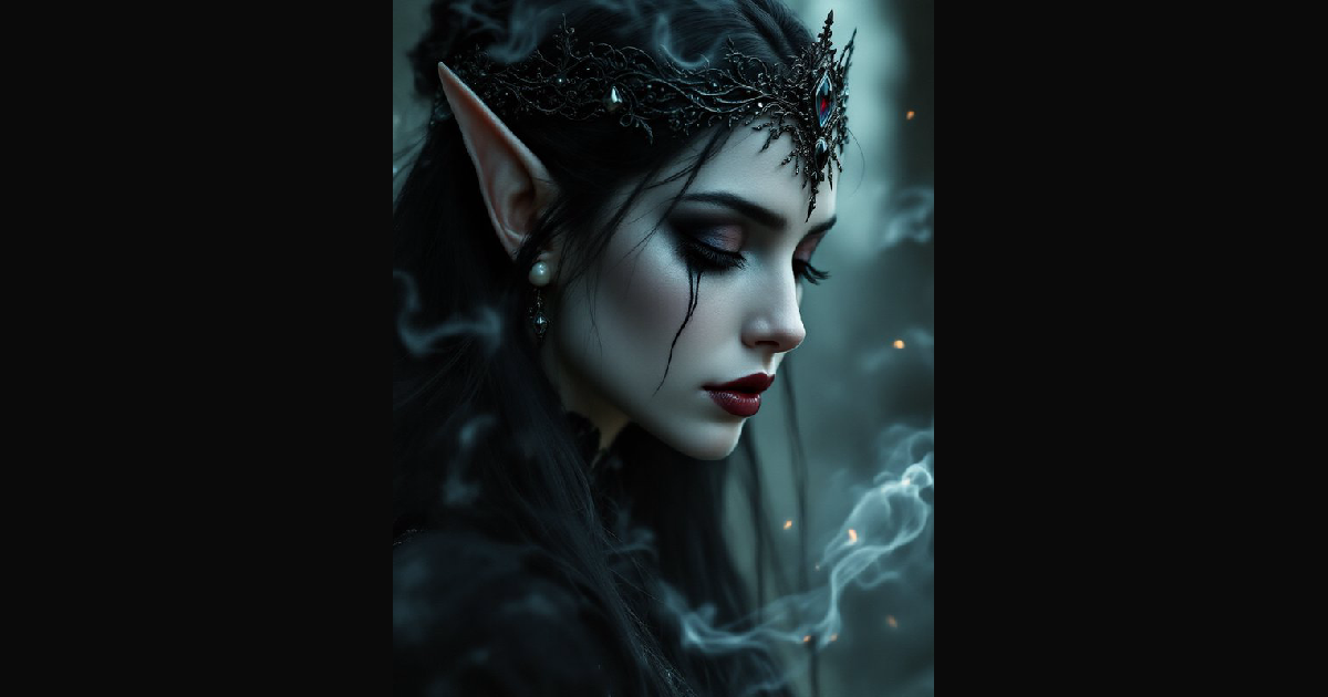 A striking fantasy portrait of an elf woman wearin | sonny001 on ...