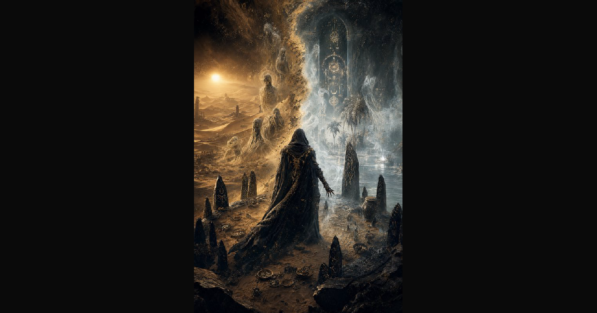 Hooded occult sorcerer holding a candle performs a ritual — AI art by ...