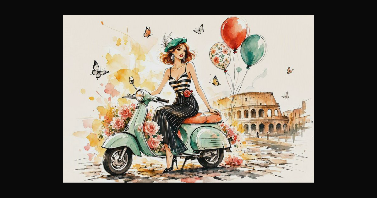 Elegant red-haired woman seated — AI art by @NielsCarlsen | BudgetPixel